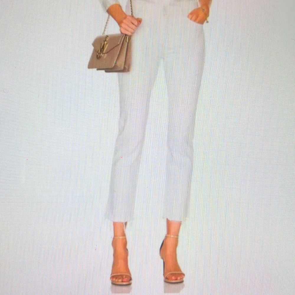 MOTHER Women's Cropped Jeans in white